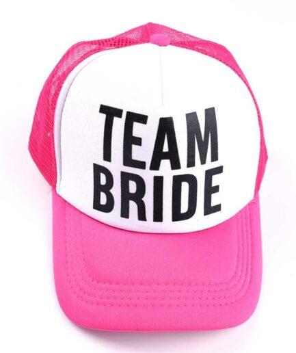 Team Bride Bachelorette καπέλο φούξια