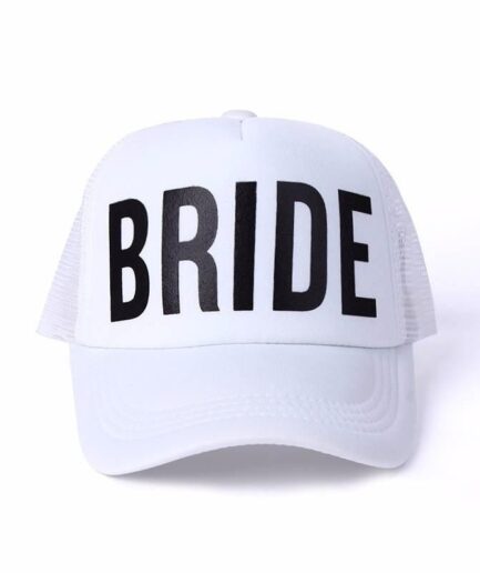 Bride Bachelorette καπέλο λευκό-μαύρο