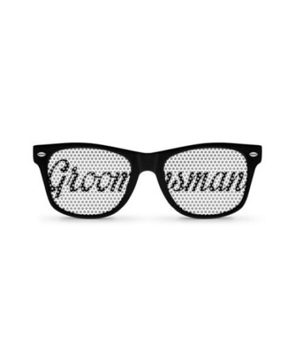 Μαύρα γυαλιά μπάτσελορ Groomsman