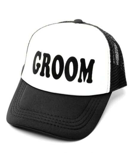Groom καπέλο Jockey με μαύρη εκτύπωση