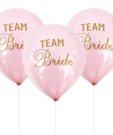 Σετ μπαλόνια Team Bride pink 12τμχ