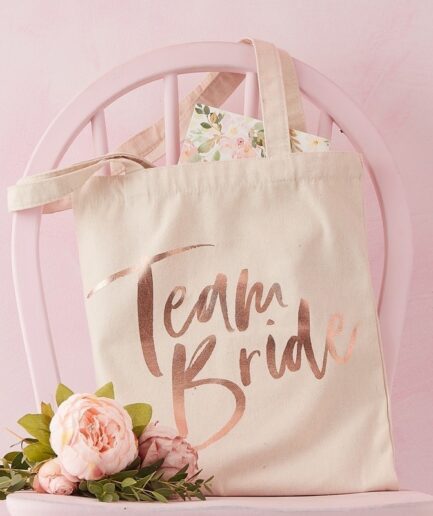 Υφασμάτινη τσάντα Team Bride Floral collection