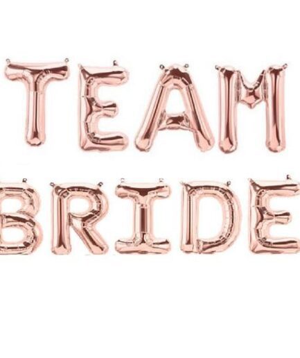 Σετ Μπαλόνια Team Bride Ροζ χρυσό