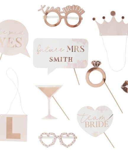 Blush Customizable Photo Booth Props
