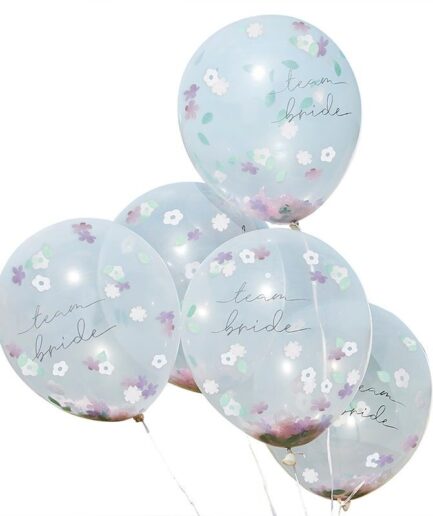 Boho Floral Confetti μπαλόνια 5τμχ