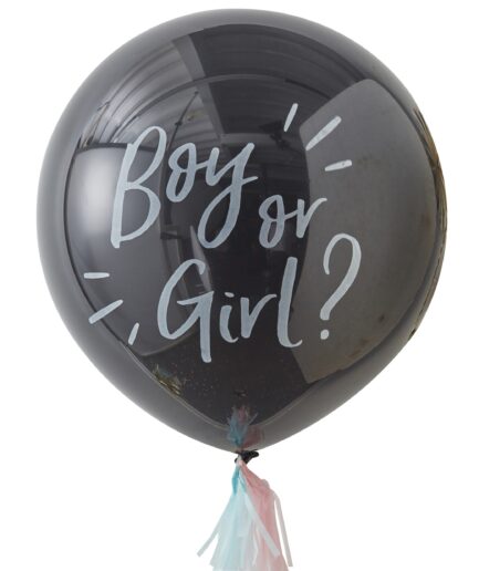 Μεγάλο μπαλόνι αποκάλυψης φύλλου ’boy or girl’.