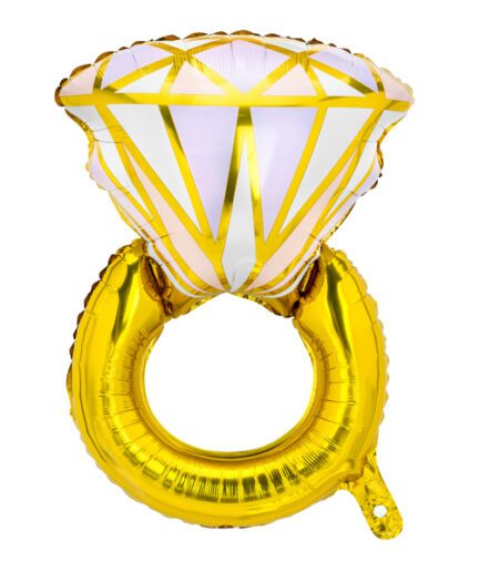 Χρυσό Μπαλόνι μονόπετρο 60cm 95cm