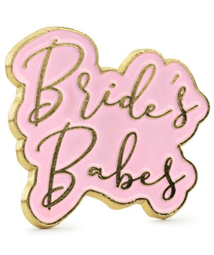 Κονκάρδα Bride's Babes Χρυσό χρώμα με ροζ σχέδιο.
