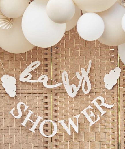 Clouds Baby Shower Bunting